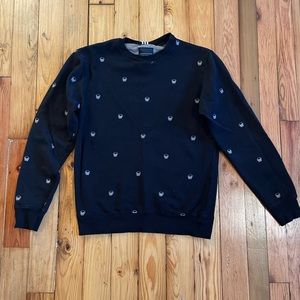 Denim & Flower Skull sweatshirt